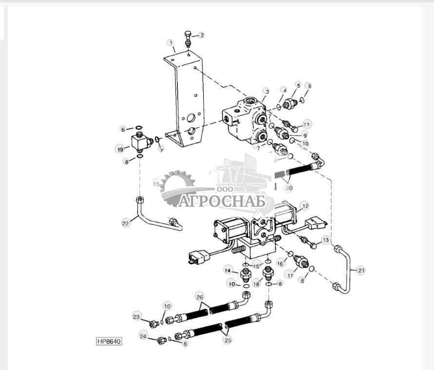 Leveling Solenoid Valve And Flow Divider (Sidehill) 9550SH ( 
